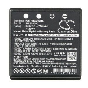 Cameron Sino CS-FBA209BL BA203000 6.0V 4.20Wh 700mAh Ni-MH Battery Pack